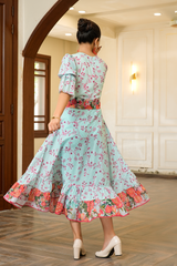 2 Piece - Printed Lawn RTW Frock - Avelyn