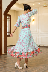 2 Piece - Printed Lawn RTW Frock - Avelyn