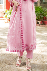 Rosalia | Hand-Embellished Métallique Organza