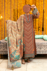 3 Piece Embroidered Lawn Suit - Nayab