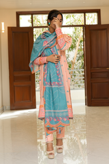 2 Piece - Printed Lawn Suit - Cyana