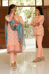 2 Piece - Printed Lawn RTW Western Cyana