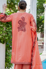 Petal | Hand-Embellished Métallique Organza