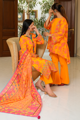 2 Piece - Printed Lawn Suit - Elaya