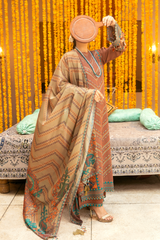 3 Piece Embroidered Lawn Suit - Nayab