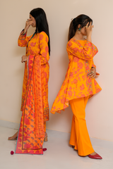 2 Piece - Printed Lawn Suit - Elaya