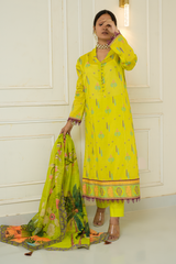 2 Piece - Printed Lawn Suit - Aabroo