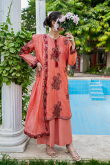 Petal | Hand-Embellished Métallique Organza