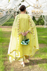 Ophira | Hand-Embellished Métallique Organza