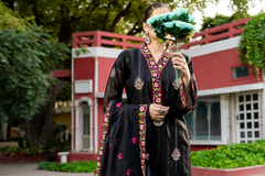 Diva| Hand-Embellished Métallique Organza