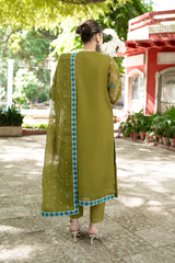 Heena | Hand-Embellished Métallique Organza