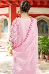 Rosalia | Hand-Embellished Métallique Organza