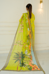 2 Piece - Printed Lawn Suit - Aabroo