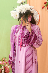 3 Piece Embroidered Lawn Suit - Dilnaz