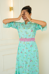 2 Piece - Printed Lawn Frock - Linaah