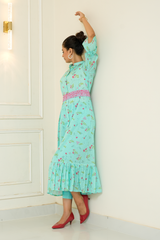 2 Piece - Printed Lawn Frock - Linaah
