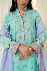 2 Piece - Printed Lawn Suit - Linaah