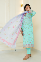 2 Piece - Printed Lawn Suit - Linaah