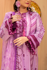 3 Piece Embroidered Lawn Suit - Dilnaz
