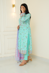 2 Piece - Printed Lawn Suit - Linaah