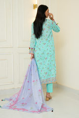 2 Piece - Printed Lawn Suit - Linaah