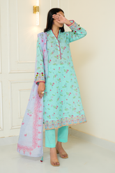 2 Piece - Printed Lawn Suit - Linaah