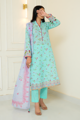 2 Piece - Printed Lawn Suit - Linaah