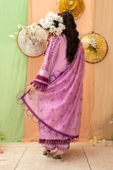 3 Piece Embroidered Lawn Suit - Dilnaz
