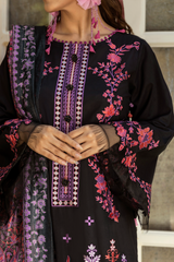 3 Piece Embroidered Lawn Suit - Mehrbano