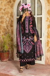3 Piece Embroidered Lawn Suit - Mehrbano