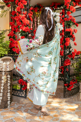 3 Piece Embroidered Lawn Suit - Zunaira