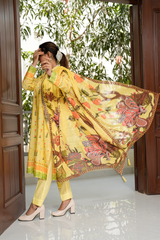 2 Piece - Printed Lawn Suit - Sereneh