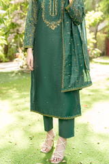 Alloy | Hand-Embellished Métallique Organza