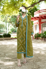 Heena | Hand-Embellished Métallique Organza