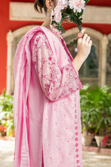 Rosalia | Hand-Embellished Métallique Organza