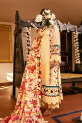 3 Piece Embroidered Lawn Suit - Parizad