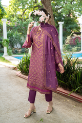 Royal | Hand-Embellished Métallique Organza