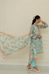 2 Piece - Printed Lawn Suit - Aleeza