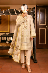 3 Piece Embroidered Lawn Suit - Zeba