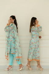 2 Piece - Printed Lawn Suit - Aleeza