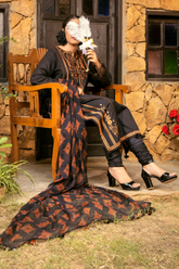 3 Piece Embroidered Lawn Suit - Shahnaz