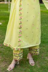 Ophira | Hand-Embellished Métallique Organza