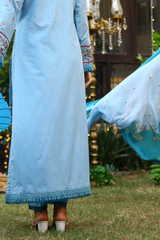 3 Piece Embroidered Lawn Suit - Nazneen