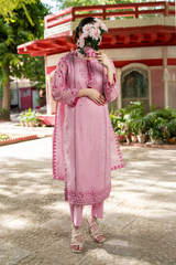 Rosalia | Hand-Embellished Métallique Organza