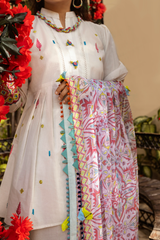 3 Piece Embroidered Lawn Suit - Naqsh