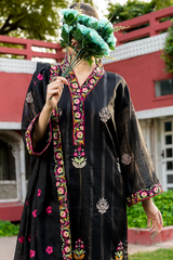 Diva| Hand-Embellished Métallique Organza