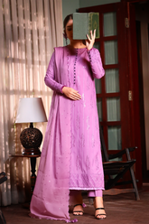 3 Piece Embroidered Lawn Suit - Sumbal