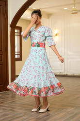 2 Piece - Printed Lawn RTW Frock - Avelyn