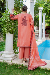 Petal | Hand-Embellished Métallique Organza