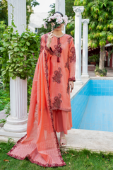 Petal | Hand-Embellished Métallique Organza